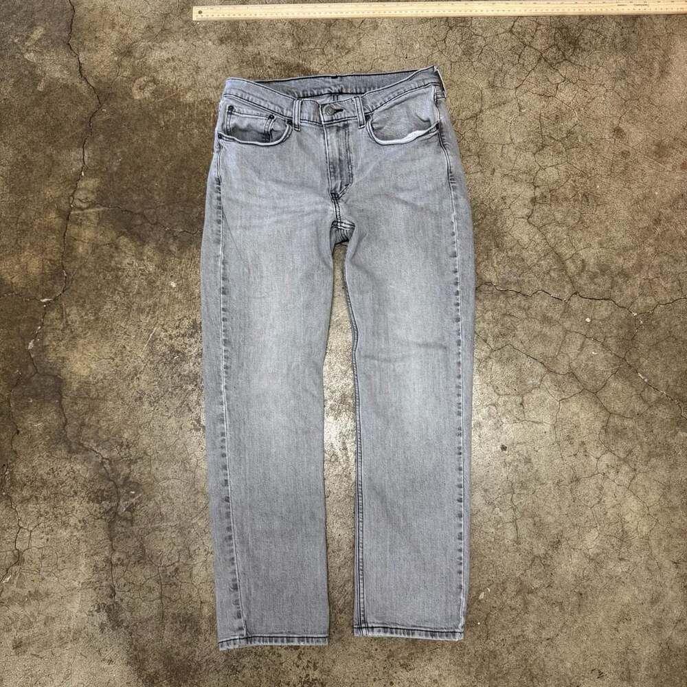 Levi's 514 Straight Jeans Size 32x30 Grey Denim